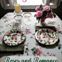 table decorations for june named roses and romance table set for two pinks and greens