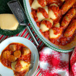 italian quick gravy made with sausages and served with stuffed shells
