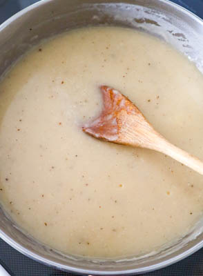 white sauce done in skillet